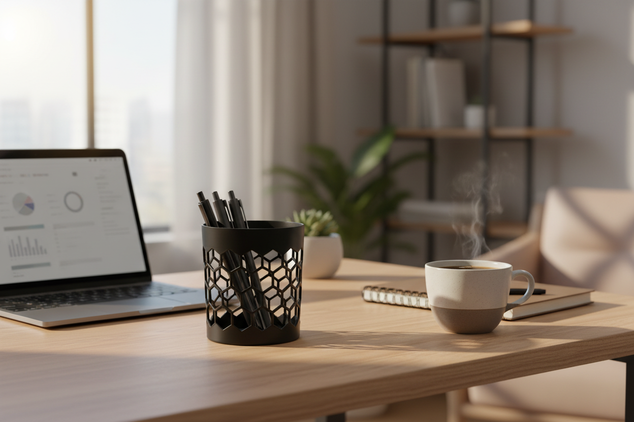 Penneholder hexagon - lifestyle
